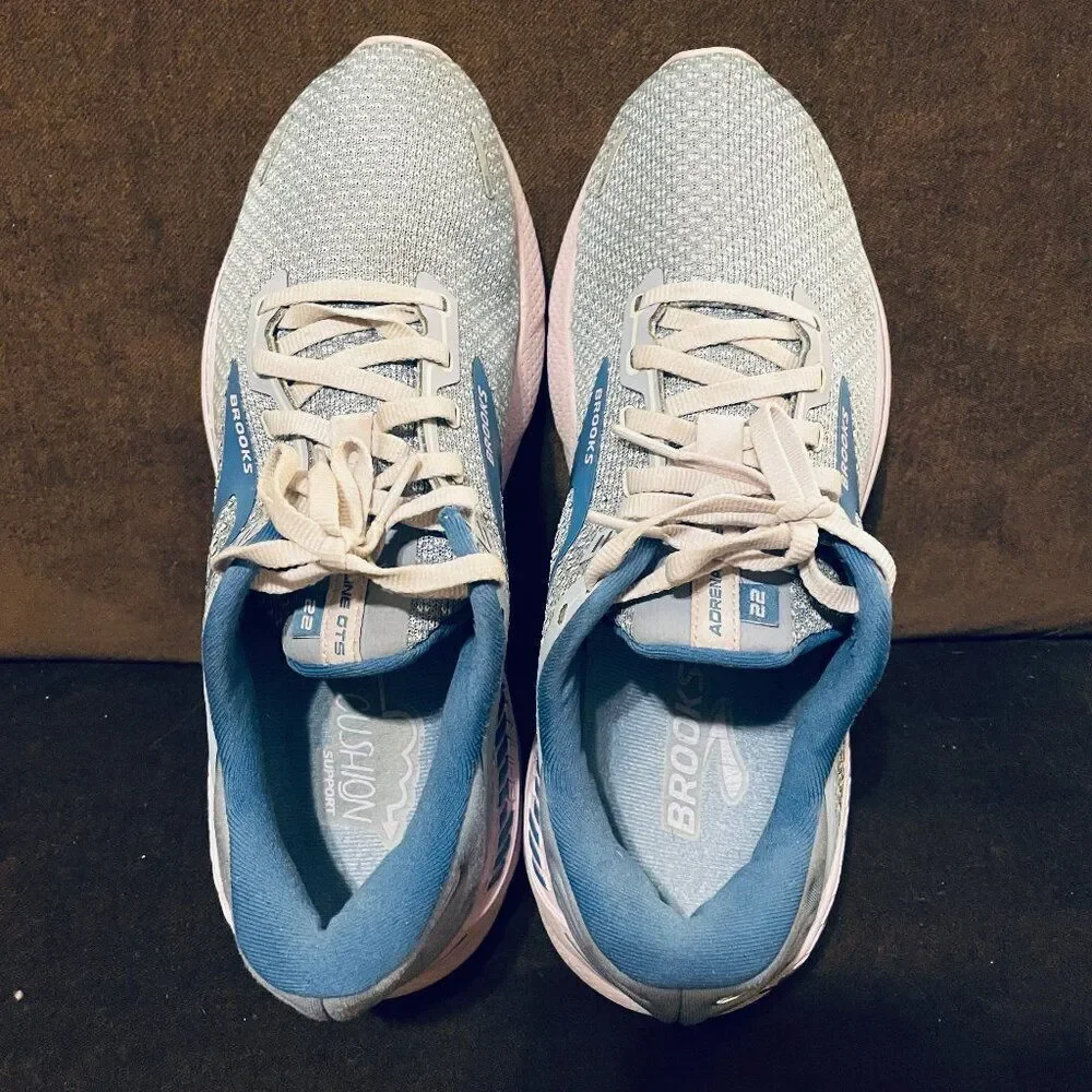 Excellent Brooks Adrenaline GTS 22 Womens Running Shoes 11 B US Blue Pink